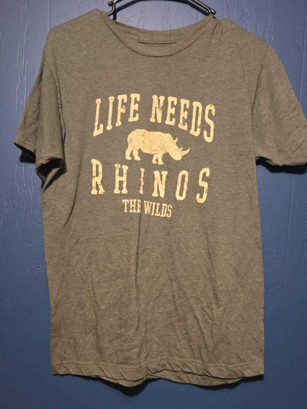 'Life Needs Rhinos' Graphic Tee - Green & Gray Bundle - Picture 2 of 4
